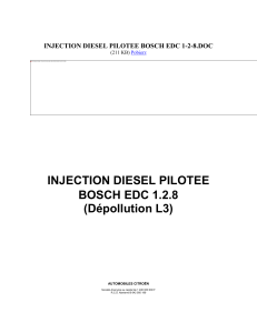 INJECTION DIESEL PILOTEE BOSCH EDC 1-2-8