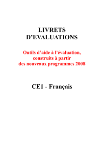 Evals CE1 Français