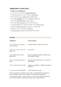 Anglicismes -1 (faire)