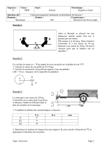Séquence 12 sciences exercices 2nde Bac Pro - maths