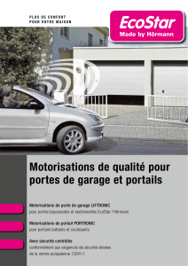 Catalogue Motorisations de qualité pour portes de garage et portails