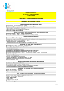 Page 1 POSITIONNEMENT Français et mathématiques