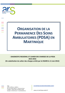 Organisation de la PDSA en Martinique
