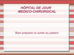 Présentation de l`hôpital de jour médico