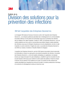 Division des solutions pour la prévention des infections