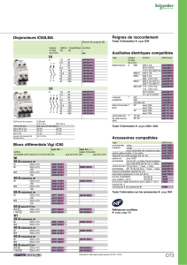 Disjoncteurs iC60LMA bi tri Blocs différentiels