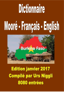 Dictionnaire mooré -français - anglais