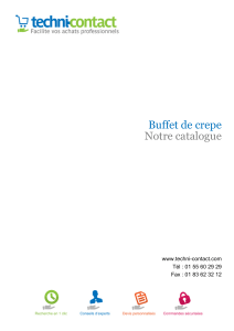Buffet de crepe Notre catalogue - Techni