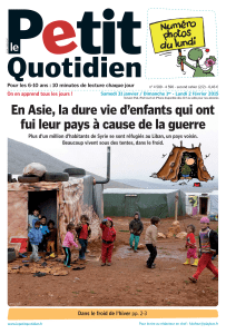 Le Petit Quotidien n°4590 du lundi 2 février 2015