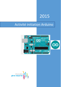 Activité initiation Arduino