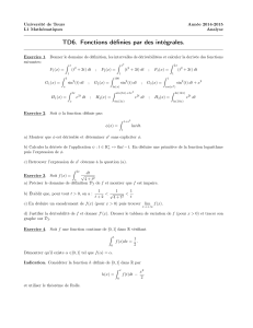 TD6. Fonctions définies par des intégrales. - math.univ