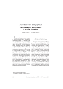 Australie et Singapour