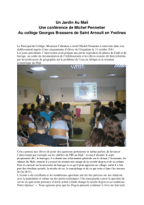 Conférence au lycée Georges Brassens de Saint