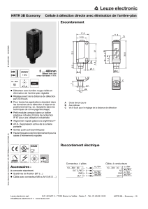 Accessoires : Encombrement Raccordement électrique HRTR 3B