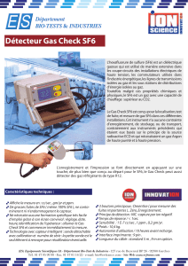 Détecteur Gas Check SF6 - Equipements Scientifiques