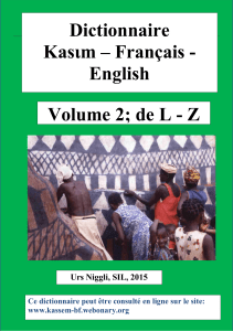 Dictionnaire Kassem francais anglais L - Zb