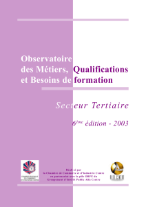 Observatoire des Métiers, Qualifications et Besoins de formation