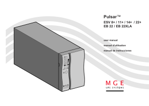 pulsar ESV 8+/11+ user manual