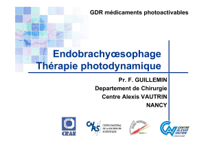 Endobrachyœsophage Thérapie photodynamique