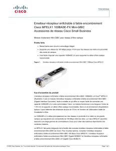 Cisco MFELX1 100 Base-LX Mini-GBIC SFP Transceiver (French)