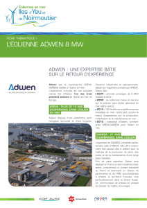 L`éolienne Adwen 8MW - Éoliennes en Mer Yeu Noirmoutier