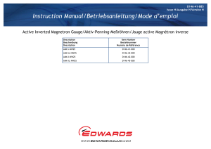 Instruction Manual/Betriebsanleitung/Mode d`emploi