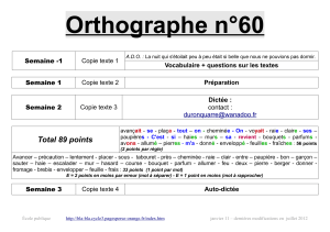 Orthographe n°60 - bla-bla cycle 3