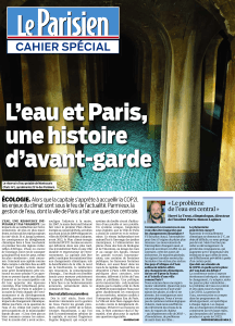 Cahier spécial Le Parisien - L`eau de Paris, une histoire d`avant garde