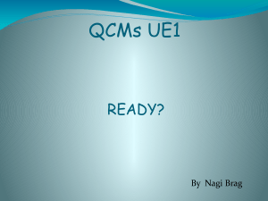QCMs UE1