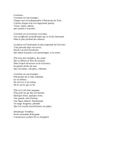 Poeme gagnant 20081 - Commission scolaire De La Jonquière