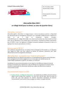 Alternatiba Dijon 2015 : un village festif pour le climat