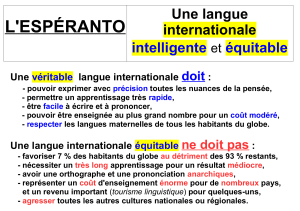 Pourquoi l`espéranto est facile à apprendre - Arras-Esperanto