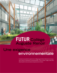 FUTUR Collège Une exige environnementale Auguste Renoir Aug