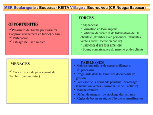 MER Boulangerie : Boubacar KEITA Village