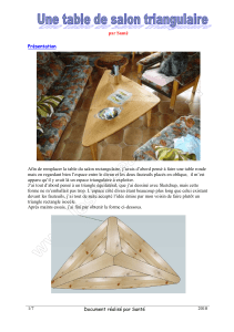 table triangulaire