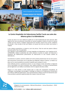 Le Centre Hospitalier de Valenciennes facilite l`accès aux soins des