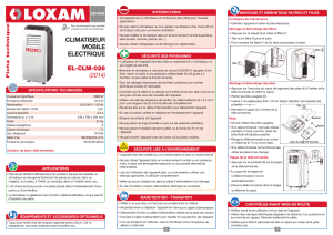 CLIMATISEUR MOBILE ELECTRIQUE EL-CLM-026 (2014)