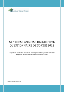 Télécharger la synthèse du questionnaire de satisfaction 2012