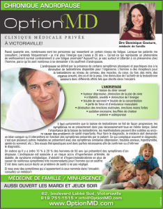 CHRONIQUE ANDROPAUSE www.OptionMD.com