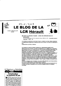 LE BLOG DE LA LCR Hérault