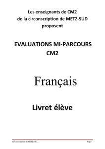 LIVRET ELEVE CM2 PDF - Académie de Nancy-Metz