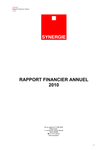 Rapport Financier Annuel 2010 V10 post CA 28 04 2011
