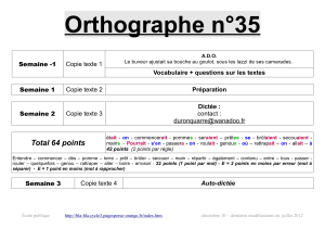 Orthographe n°35 - bla-bla cycle 3