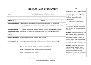 sequence : sales representative - Académie d`Aix