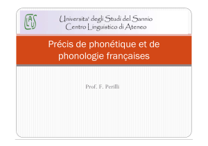 Précis de phonétique et de phonologie françaises