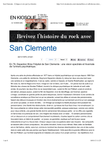 San Clemente - Critique et avis par Les Inrocks