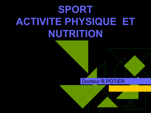 sport activite physique et nutrition
