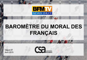25/04/2015 Le Baromètre du moral des Français