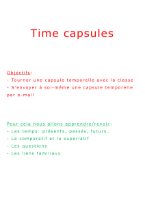 Time capsules