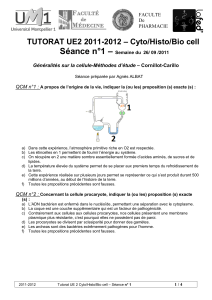 – Séance n°1 – Cyto/Histo/Bio cell